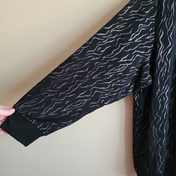 Jane And Delancey Womens Fleece Lined Sweater Plus Size 2x Zebra Print NWOT - Picture 4 of 9